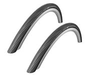 Schwalbe 2016 Lugano BLACK 700 x 23c Kevlar Active Line Road Bike Pair of Tyres