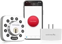 ULTRALOQ U-Bolt Smart Lock (Satin Nickel) + Bridge WiFi Adaptor, 5-in-1 Keyless Entry Door Lock with WiFi, Bluetooth and Keypad, Smart Door Lock Front Door, Digital Deadbolt Lock