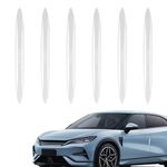 Car Door Protectors Strips,6 Pcs Car Door Edge Protector Crash Scratch Guard Strips,Car Door Protectors Edge Guards Clear,Car Door Buffer Trim Car Door Strip for All Car and Truck Doors (Transparent)