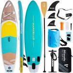Paddle Board, 10’6 x 33” x 6” Inflatable Stand UP Paddle Board with Waterproof Storage Bag, Backpack, Pump, non slip Mat, Phone Case Ultra-Light Paddle Boards for Adults