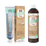 Dr Ginger's Fluoride Free Coconut Oil Pulling Toothpaste and Mouthwash Bundle, Coconut Mint