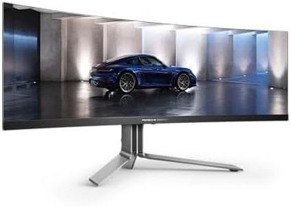 AOC AGON PD49 - 49 Inch DQHD Gaming Monitor, QD OLED, 240Hz, 0.03ms, HDR400, 1.07B Colours, Height Adjust, 8W x 2 Speakers, USB-Hub (5120 x 1440 / HDMI 2.1 x 2 / DP 1.4 x 1 / USB 3.2 / USB-C)