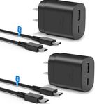 USB C Fast Charger, 25W Samsung Charger Fast Charging, Dual Port C Charger with 6FT Cable for Samsung Galaxy S23,S22, S22 Plus, S20/S21 Ultra Plus, Note 20/ Note 10 Plus,PPS Charger and Charger Cord