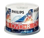 Philips DR8S8B50F/17 50 Pack 8X DVD+R DL Spindle