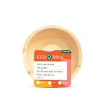 ECO SOUL 100% Compostable, Biodegradable, Disposable Palm Leaf Bowls, Like Bamboo Bowls, Eco-friendly | Sturdy, Microwave & Oven Safe