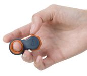 Yogi Fidget Toy, Stress Reducer, Perfect for ADHD, ADD, Anxiety and Autism, for Kids and Adults, Sensory Gadget, Fidget Spinner with Five Ring Sizes, Easy to use and Fun (Blue–Retro Orange)