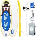 Tuxedo Sailor Inflatable Paddle Boards 7'8"×30"×4" SUP Kids Stand Up Paddle Board Ultra Light with Fins, Adj Paddle, Leash, 10L Dry Bag, Pump, Backpack