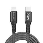 USB C to Lightning Cable For iPhone SE 2022/SE 2020/SE/XS/XS Max/XR/X/8/8 Plus/7/7 Plus/6/6s/5/5s/5c 1.5 Meter 20W Lightning Type C PD Fast Charger Data Type C Charger Lead (BLACK)