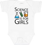 inktastic - Science is for Girls Infant Creeper 6 Months White 2162b