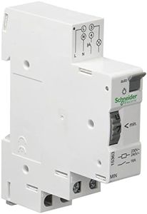Schneider Electric 15363 Minuterie Réglable, 20 mm Largeur, 95 mm Hauteur, 70 mm Profondeur, 16 A, 230V, Blanc
