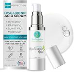 100% Pure Hyaluronic Acid Serum for Face Hydrator Look Younger with Anti-Aging HA by Plumping Up Skin Boosting Volume with Moisturizing! Paraben-free