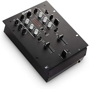 Numark M2 - 2-Channel Scratch DJ Mixer, Rack Mountable with 3-Band EQ, Microphone Input and Replaceable Crossfader with Reverse and Slope Controls