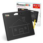 Picasso Toys Magnetic Drawing Board 12x10 inch Large 748 Bead Magnet Tablet Pad Erasable Reusable Writing Playboard STEM Toys Educational Playset Open-Ended Learning Kit Child Brain Development PTB01