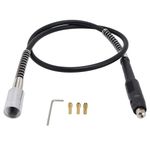 UPTODATETOOLS 42" Extension Corded Grinding Electric Flex Flexible Shaft Rotary Tool for Power Rotary WITH 3PCS CHUCKS 1.5mm, 2.3mm, 3.2mm