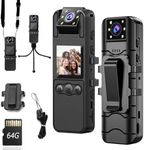 bayehngs 64GB Small Body Camera wit