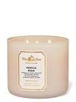 Bath & Body Works White Barn Vanilla Bean 3 Wick Scented Candle 411g/14.5oz