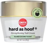 Hard As Hoof Nail Strengthening Cream with Coconut Scent, Nail Growth & Conditioning Cuticle Cream Stops Splits, Chips, Cracks & Strengthens Nails, 1 oz