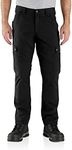 Carhartt Men's Rugged Flex Relaxed Fit Ripstop Cargo Work Utility Pants, Black, 36W x 34L