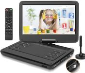 Feihe 16.5" Portable TV/DVD Player Combo with 14.0" Large HD Swivel LED Screen and Digital TV ATSC Tuner/HDMI/USB/AV/Audio, Built-in Battery, Dual High Volume Stereo Speakers