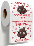 21st Birthday Toilet Paper, 21st Birthday Gifts for Him & Her, 21st Birthday Decorations for Her & Him, 21st Birthday Decorations or Gifts for Women & Men, 21st Birthday Party Favors
