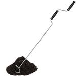 Gisafai Compost Aerator Compost Turner and Mixing Tool Compost Aerator Tool Stainless Steel Compost Aerator Tool Compost Aeration Tool for Outdoor Garden Lawn Composting