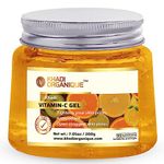 Khadi Organique Vitamin C Aloe Vera Gel for Face, Skin & Hair | Deep Cleansing, Hydrating & Skin Brightening Natural Aloe Vera Gel | Best Suitable for Women & Men of all Skin & Hair Types - 200gm