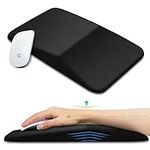 KUOSGM Large Ergonomic Mouse Pad Wrist Support, Carpal Tunnel Pain Relief Mousepad Wrist Rest, Wrist Pad for Mouse with Gel Memory Foam for Computer & Wireless Mouse(Black, 13x8 inch)