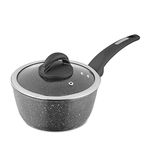 Tower T81217 Cerastone Forged Saucepan with Non-Stick Coating and Soft Touch Handle, Graphite, 18 cm