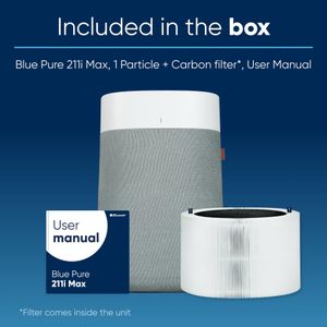 Blueair Blue Pure 211i Max Air Purifier – HEPA Filter, Large Room