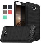 Huawei Ascend XT2 Case, Brushed Rugged Armor Hybrid TPU Cover Case for Huawei Ascend XT2 / Elate 4 (Black)