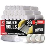 Premium Gauze Rolls - (36 Pack) - 3