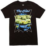 Fifth Sun Disney Pixar Toy Story Aliens Lgm T-Shirt, Black, Large