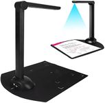 Professional Book Scanner, 10MP Smart Portable Document Scanner Camera, Foldable USB Book Scanner for PDF Word EXCEL TXT Text A3 A4 Format, Document Camera for Desktop Laptop