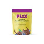 PLIX - THE PLANT FIX Fit & Slim Smoothie For Healthy Weight Management and Metabolism | (350g, Chocolate) | Low-Calorie Meal Replacement Shake | Pumpkin, Watermelon And Sunflower Seeds Enriched