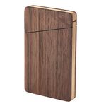 Tsudoku Portable Wooden Business Card Case Men and Women Business Gift Card Holder Portable Walnut Wood