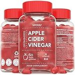 Apple Cider Vinegar Gummies 1000mg - High Strength Enhanced with Vitamin B12, Folic Acid & Natural Juices - 500mg per Apple Cider Vinegar Gummy - 60 Gummies - Vegan ACV Gummies That Work Fast