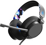 Skullcandy SLYR Multi-Platform Over-Ear Wired Gaming Headset, Works with Xbox Playstation and PC - Blue