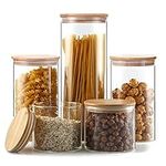 YUNCANG Glass Storage Jars [Set of 