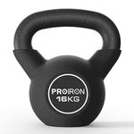 PROIRON kettlebell 16kg, Cast Iron Neoprene Coated 16kg Kettle bells for Strength Cardio Training - Kettlebells for Home and Gym Fitness Workout for Bodybuilding Weight Lifting