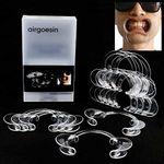 Airgoesin 12pcs Mouth Retractors for Dental Use, Teeth Whitening or for Speak Out Game & Watch Ya Mouth Game Mouthpieces Adult, Dental Lip Cheek Retractor Mouth Lip Opener Mouth Piece for Fun Game Lipless Game gift