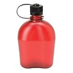 Nalgene Sustain Tritan BPA-Free Oasis Water Bottle Made with Material Derived from 50% Plastic Waste, 32 OZ, Red