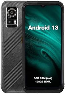 AGM H6 LITE Rugged Smartphone 2024, Ultrathin Mobile Phone Unlocked, Android 13, 4 + 128GB, Expandable to 512TB, IP68/69K Waterproof Phone with 3 Card Slots, 4G Dual SIM, NFC, GPS