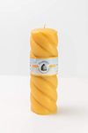 2.2" x 7" Spiral Twist Beeswax Candle - 100% Pure Beeswax, hand-poured, family-run and Made in Toronto, Canada - by Gammy's Beezwax Candles