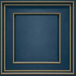 World of Wallpaper Forbidden Fruit Panel Wallpaper - Modern Wallpaper for Living Room & Bedroom - Decorative Luxury Wallpaper - Navy Blue/Gold