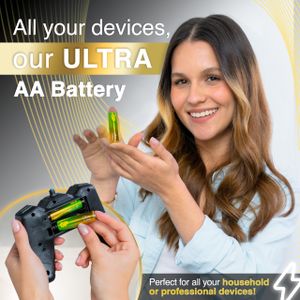 GP Ultra AA Batteries, 40-Pack – Long Lasting Alkaline