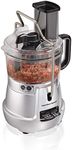 Hamilton Beach Stack & Snap Food Processor 8-Cup with Adjustable Slicing Blade, Built-in Bowl Scraper & Storage Case,Silver, 70820