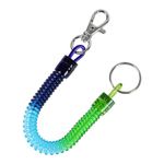 Sourcingmap Coiled Lanyard, 8.7" Spiral Spring Coil Keychain Cord Anti-lost Key Ring with Metal Lobster Clasp for Fishing Equipment Pliers Tool Keys Cellphone