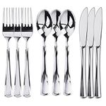 Prestee 600 Plastic Silverware Set | 200 Plastic Forks, 200 Plastic Spoons, 200 Plastic Knives