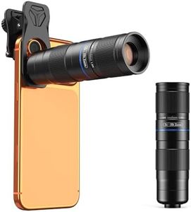 APEXEL 5-10X Zoom Telephoto Lens, Portable Clip-On Telephoto Lens Compatible with iPhone, Samsung & Almost All Smartphones, Pro Photography for Travel, Concert, Exploration