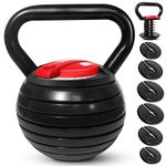 Yes4All JX7N Adjustable Kettlebell, Cast Iron Kettle Bell, Kettlebells Weight Set - 18kg